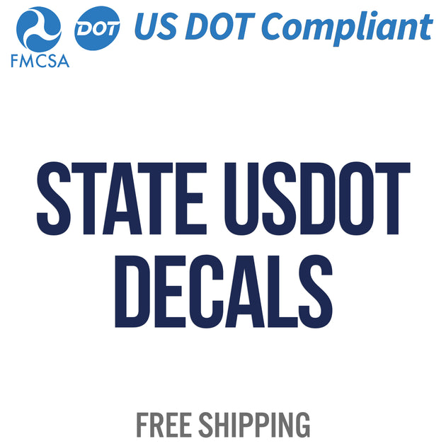 State USDOT Decals