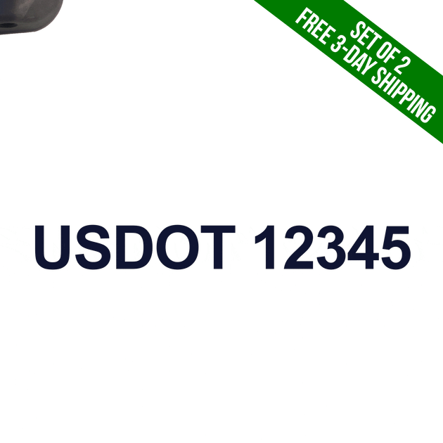 USDOT Decal Sticker, (Set of 2) USDOT Decals
