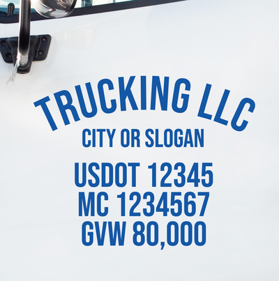 Create Your Own Truck Door USDOT Decal Sticker (See What Customers Have Created)