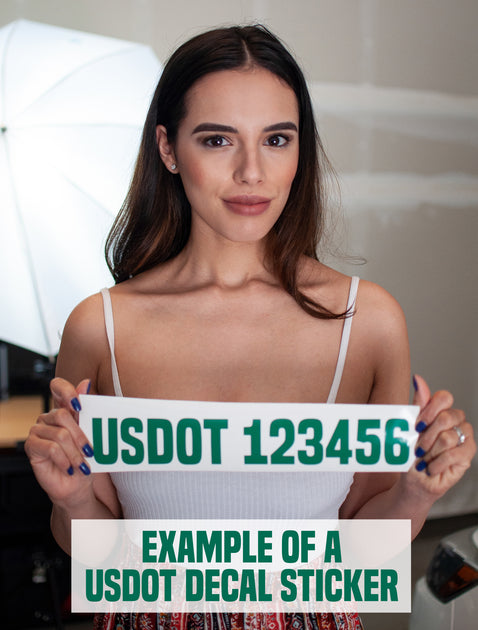Example of a USDOT Decal Sticker – USDOT Decals
