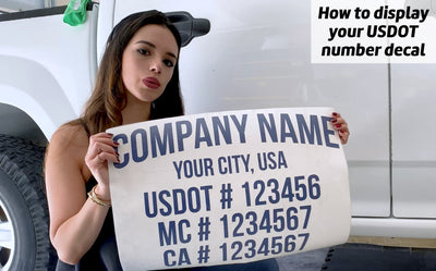 How To Install Your USDOT Number Lettering Outside of Your Commercial Vehicle