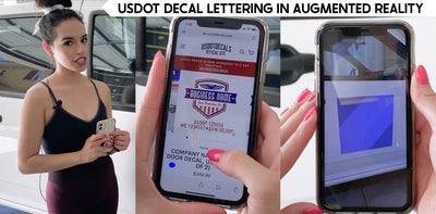 US DOT Number Decal Lettering in Augmented Reality | Find The Right USDOT Size For Your Business