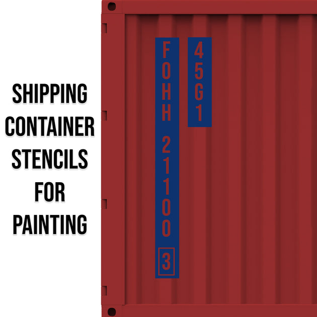 Shipping Container Stencils For Painting – USDOT Decals