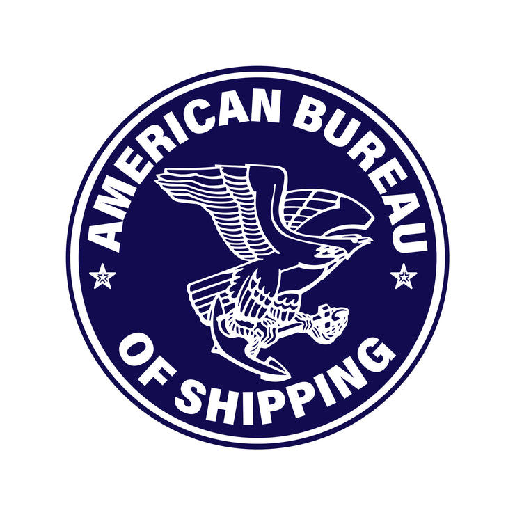 American Bureau of Shipping Certified Label Decal Sticker for Shipping Containers