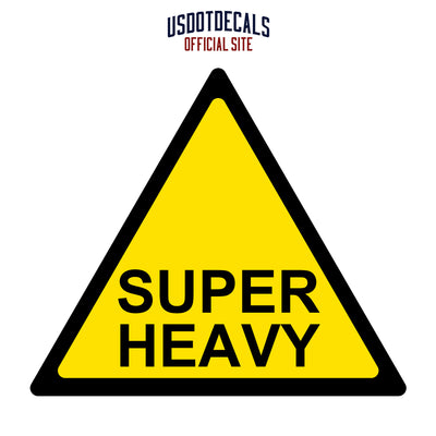 SUPER HEAVY Shipping Container Label Decal Sticker