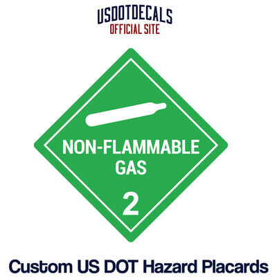 Hazard Class 2 Non-Flammable Gas Placard
