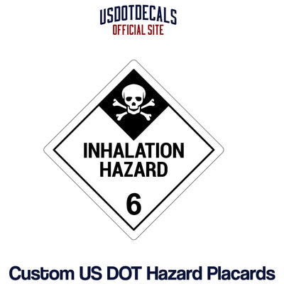 Hazard Class 6 Inhalation Hazard Placard