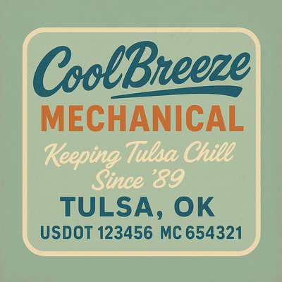 Trucking, Logistics, Transport Inspired Truck Door Lettering Decal Sticker Signs For Style & Compliance With USDOT, MC, GVW Or Any Regulation Number Lines (Set of 2)
