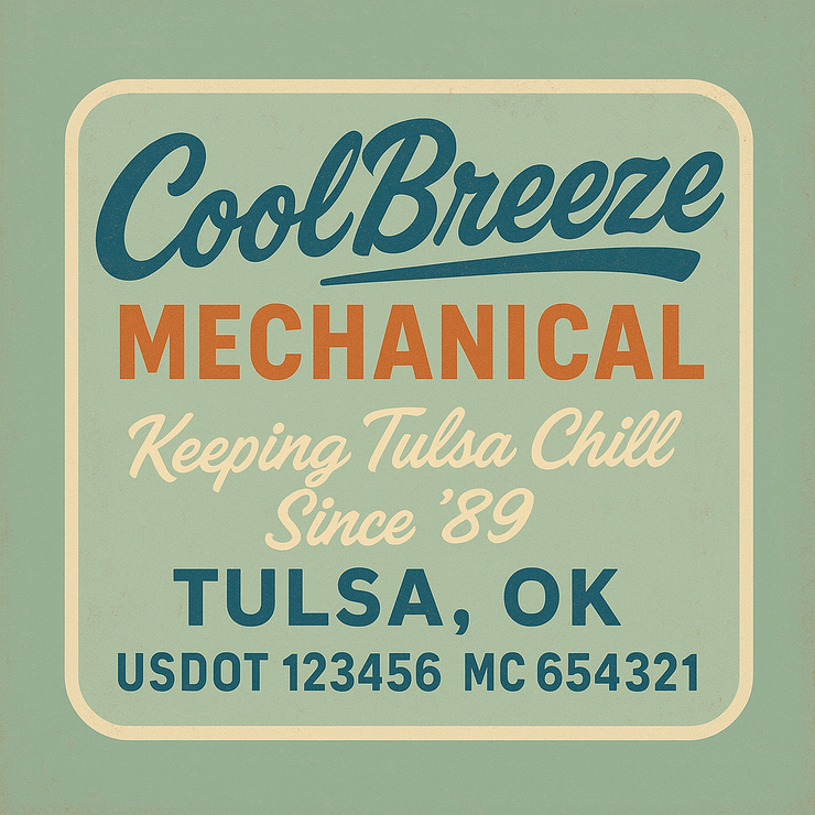 Trucking, Logistics, Transport Inspired Truck Door Lettering Decal Sticker Signs For Style & Compliance With USDOT, MC, GVW Or Any Regulation Number Lines (Set of 2)