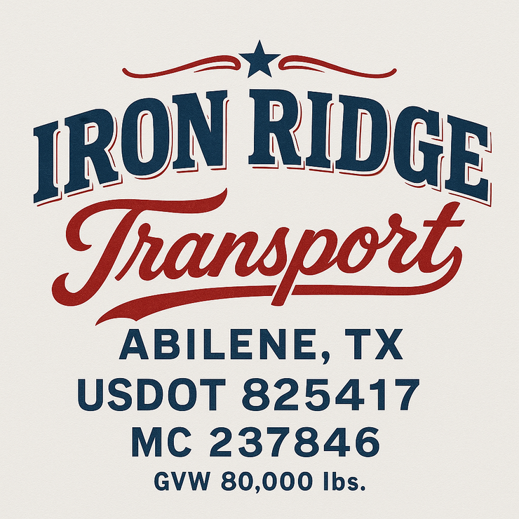 Trucking, Logistics, Transport Inspired Truck Door Lettering Decal Sticker Signs For Style & Compliance With USDOT, MC, GVW Or Any Regulation Number Lines (Set of 2)