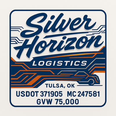 Trucking, Logistics, Transport Inspired Truck Door Lettering Decal Sticker Signs For Style & Compliance With USDOT, MC, GVW Or Any Regulation Number Lines (Set of 2)