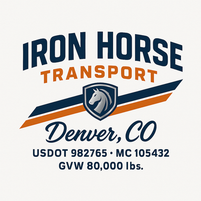 Trucking, Logistics, Transport Inspired Truck Door Lettering Decal Sticker Signs For Style & Compliance With USDOT, MC, GVW Or Any Regulation Number Lines (Set of 2)