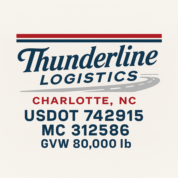 Trucking, Logistics, Transport Inspired Truck Door Lettering Decal Sticker Signs For Style & Compliance With USDOT, MC, GVW Or Any Regulation Number Lines (Set of 2)