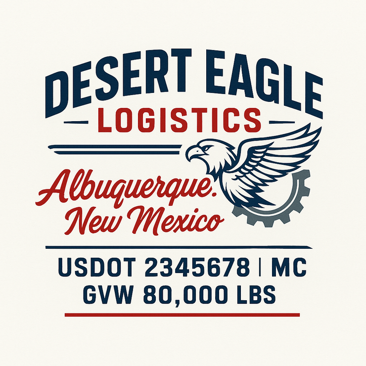 Trucking, Logistics, Transport Inspired Truck Door Lettering Decal Sticker Signs For Style & Compliance With USDOT, MC, GVW Or Any Regulation Number Lines (Set of 2)