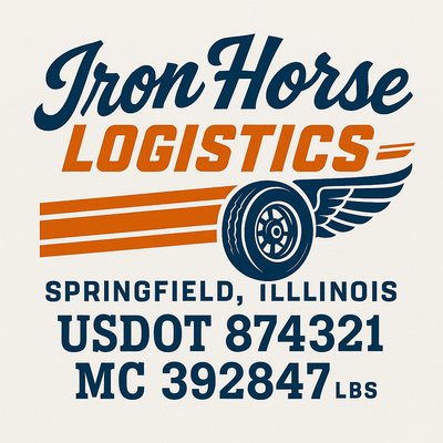 Trucking, Logistics, Transport Inspired Truck Door Lettering Decal Sticker Signs For Style & Compliance With USDOT, MC, GVW Or Any Regulation Number Lines (Set of 2)