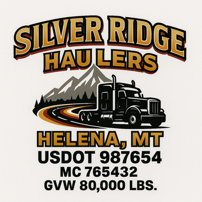 Trucking, Logistics, Transport Inspired Truck Door Lettering Decal Sticker Signs For Style & Compliance With USDOT, MC, GVW Or Any Regulation Number Lines (Set of 2)