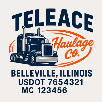 Trucking, Logistics, Transport Inspired Truck Door Lettering Decal Sticker Signs For Style & Compliance With USDOT, MC, GVW Or Any Regulation Number Lines (Set of 2)