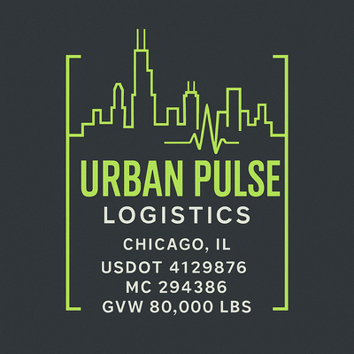 Trucking, Logistics, Transport Inspired Truck Door Lettering Decal Sticker Signs For Style & Compliance With USDOT, MC, GVW Or Any Regulation Number Lines (Set of 2)