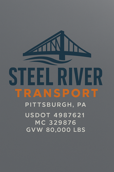 Trucking, Logistics, Transport Inspired Truck Door Lettering Decal Sticker Signs For Style & Compliance With USDOT, MC, GVW Or Any Regulation Number Lines (Set of 2)