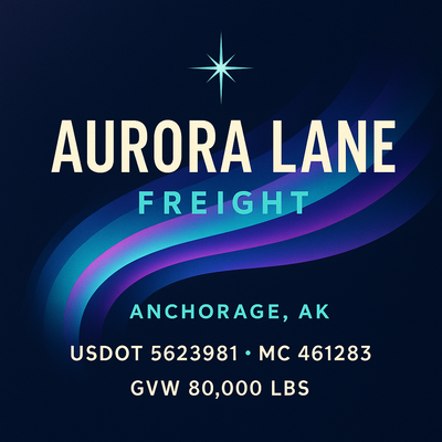 Trucking, Logistics, Transport Inspired Truck Door Lettering Decal Sticker Signs For Style & Compliance With USDOT, MC, GVW Or Any Regulation Number Lines (Set of 2)