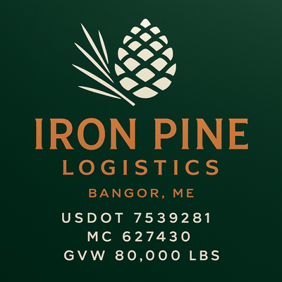 Trucking, Logistics, Transport Inspired Truck Door Lettering Decal Sticker Signs For Style & Compliance With USDOT, MC, GVW Or Any Regulation Number Lines (Set of 2)