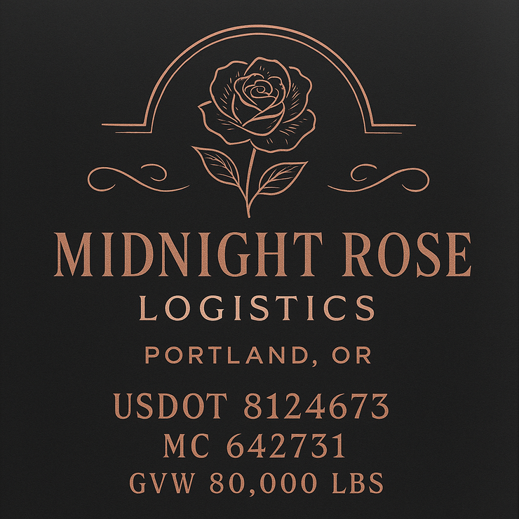 Trucking, Logistics, Transport Inspired Truck Door Lettering Decal Sticker Signs For Style & Compliance With USDOT, MC, GVW Or Any Regulation Number Lines (Set of 2)