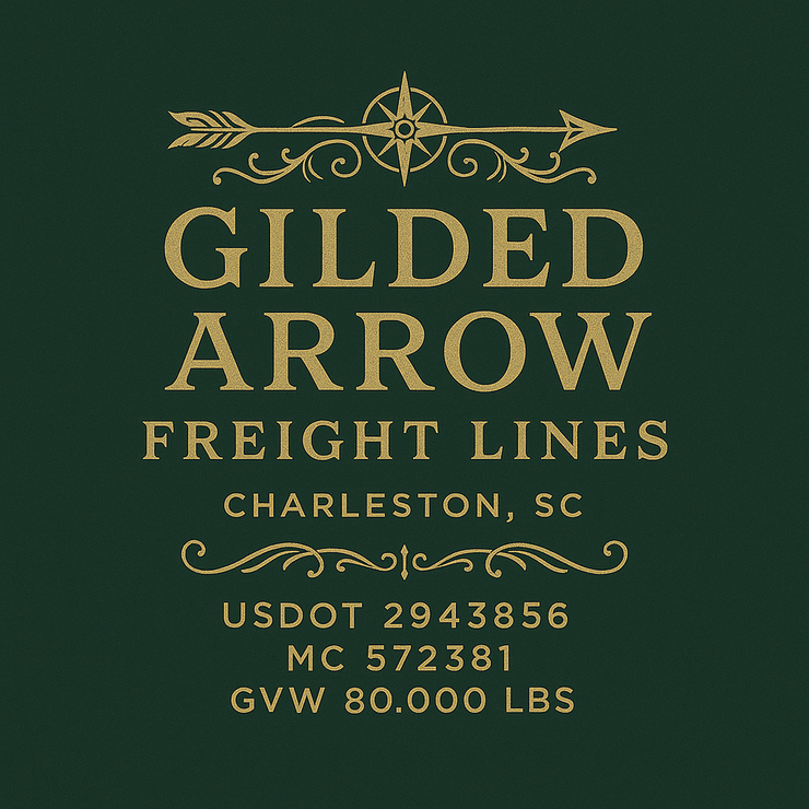 Trucking, Logistics, Transport Inspired Truck Door Lettering Decal Sticker Signs For Style & Compliance With USDOT, MC, GVW Or Any Regulation Number Lines (Set of 2)