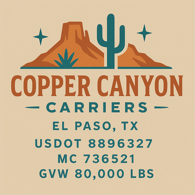 Trucking, Logistics, Transport Inspired Truck Door Lettering Decal Sticker Signs For Style & Compliance With USDOT, MC, GVW Or Any Regulation Number Lines (Set of 2)