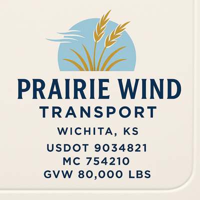 Trucking, Logistics, Transport Inspired Truck Door Lettering Decal Sticker Signs For Style & Compliance With USDOT, MC, GVW Or Any Regulation Number Lines (Set of 2)