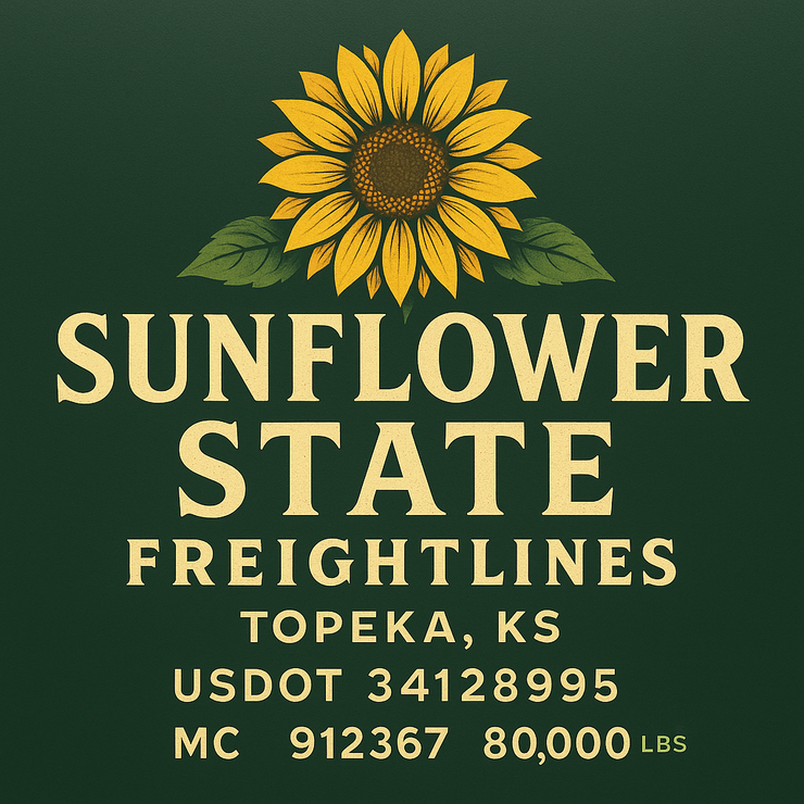 Trucking, Logistics, Transport Inspired Truck Door Lettering Decal Sticker Signs For Style & Compliance With USDOT, MC, GVW Or Any Regulation Number Lines (Set of 2)