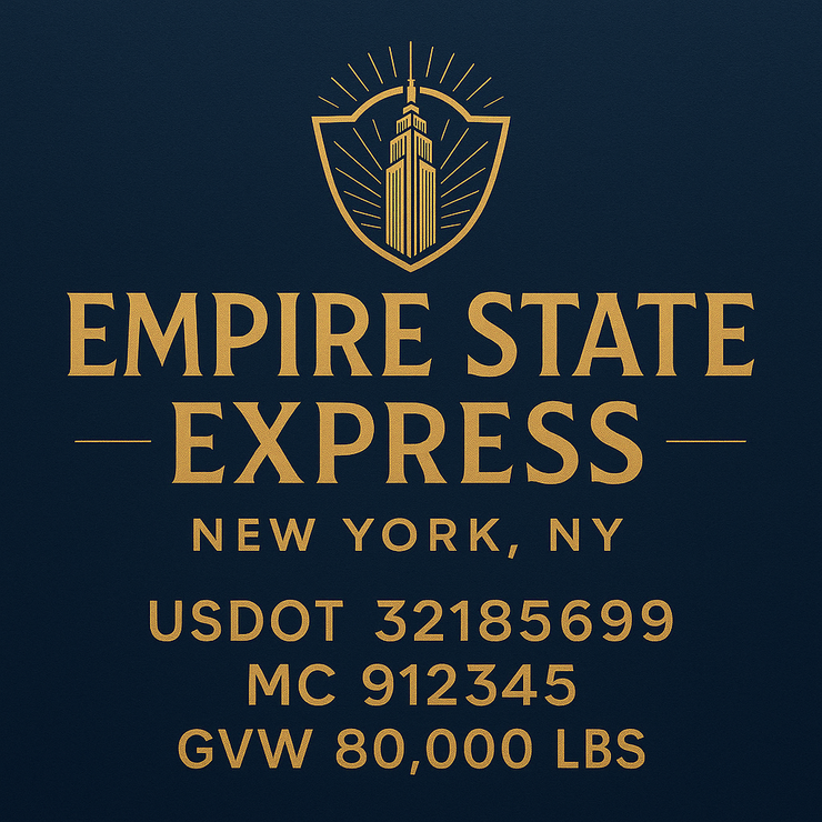 Trucking, Logistics, Transport Inspired Truck Door Lettering Decal Sticker Signs For Style & Compliance With USDOT, MC, GVW Or Any Regulation Number Lines (Set of 2)