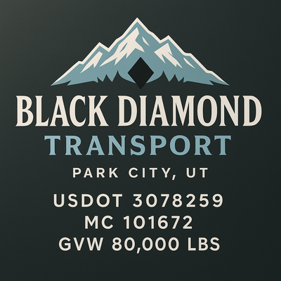 Trucking, Logistics, Transport Inspired Truck Door Lettering Decal Sticker Signs For Style & Compliance With USDOT, MC, GVW Or Any Regulation Number Lines (Set of 2)
