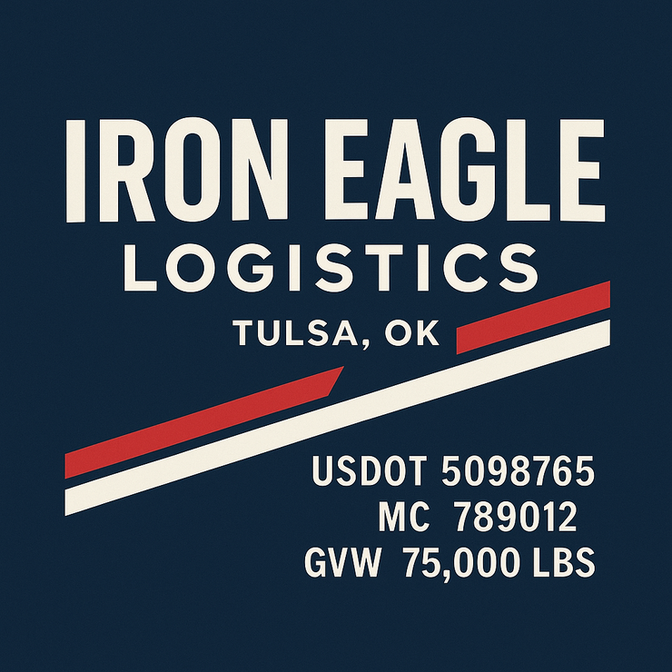 Trucking, Logistics, Transport Inspired Truck Door Lettering Decal Sticker Signs For Style & Compliance With USDOT, MC, GVW Or Any Regulation Number Lines (Set of 2)