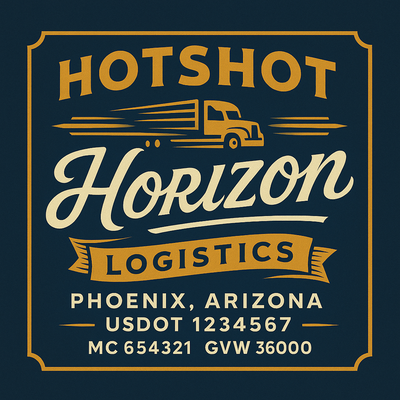 Trucking, Logistics, Transport Inspired Truck Door Lettering Decal Sticker Signs For Style & Compliance With USDOT, MC, GVW Or Any Regulation Number Lines (Set of 2)