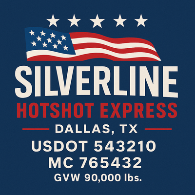 Trucking, Logistics, Transport Inspired Truck Door Lettering Decal Sticker Signs For Style & Compliance With USDOT, MC, GVW Or Any Regulation Number Lines (Set of 2)