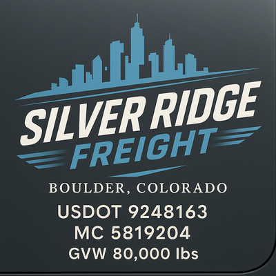 Trucking, Logistics, Transport Inspired Truck Door Lettering Decal Sticker Signs For Style & Compliance With USDOT, MC, GVW Or Any Regulation Number Lines (Set of 2)