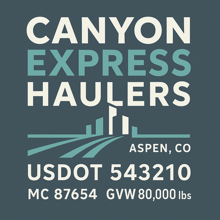 Trucking, Logistics, Transport Inspired Truck Door Lettering Decal Sticker Signs For Style & Compliance With USDOT, MC, GVW Or Any Regulation Number Lines (Set of 2)