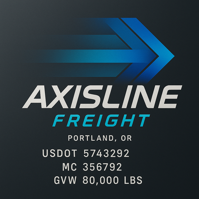 Trucking, Logistics, Transport Inspired Truck Door Lettering Decal Sticker Signs For Style & Compliance With USDOT, MC, GVW Or Any Regulation Number Lines (Set of 2)