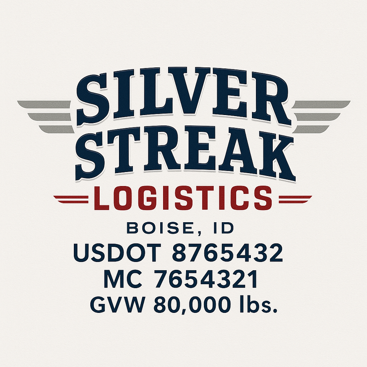 Trucking, Logistics, Transport Inspired Truck Door Lettering Decal Sticker Signs For Style & Compliance With USDOT, MC, GVW Or Any Regulation Number Lines (Set of 2)