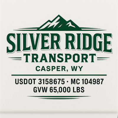 Trucking, Logistics, Transport Inspired Truck Door Lettering Decal Sticker Signs For Style & Compliance With USDOT, MC, GVW Or Any Regulation Number Lines (Set of 2)