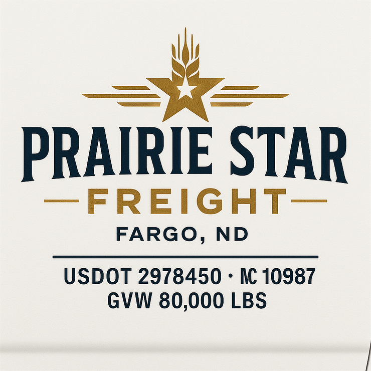 Trucking, Logistics, Transport Inspired Truck Door Lettering Decal Sticker Signs For Style & Compliance With USDOT, MC, GVW Or Any Regulation Number Lines (Set of 2)
