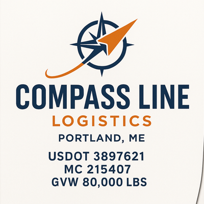 Trucking, Logistics, Transport Inspired Truck Door Lettering Decal Sticker Signs For Style & Compliance With USDOT, MC, GVW Or Any Regulation Number Lines (Set of 2)