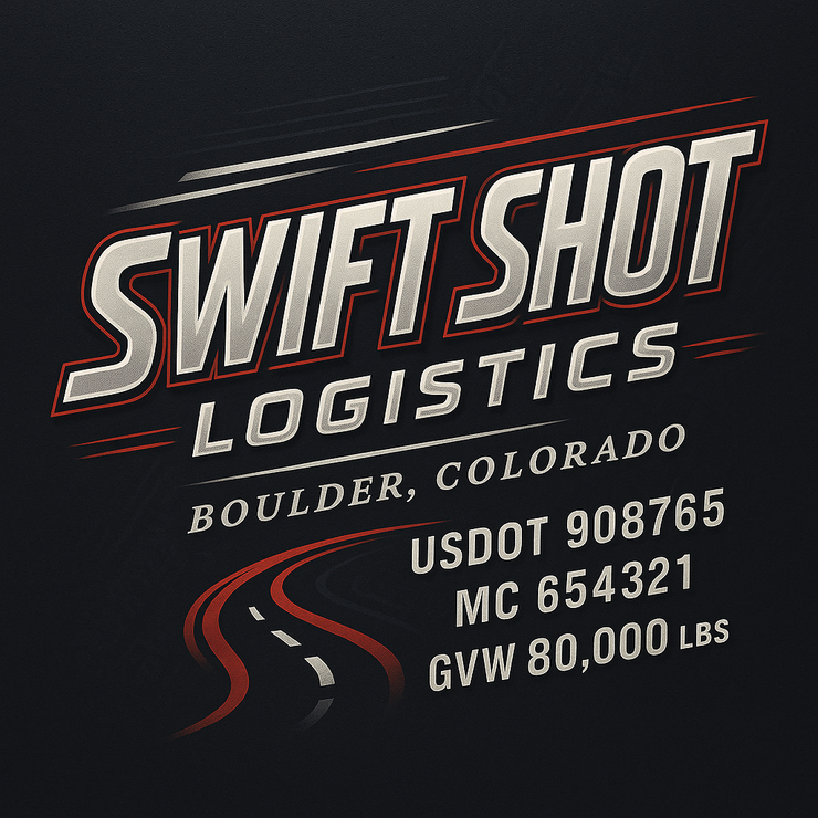 Trucking, Logistics, Transport Inspired Truck Door Lettering Decal Sticker Signs For Style & Compliance With USDOT, MC, GVW Or Any Regulation Number Lines (Set of 2)