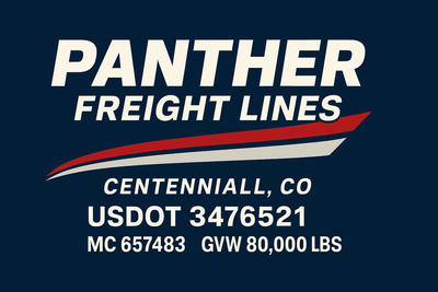 Trucking, Logistics, Transport Inspired Truck Door Lettering Decal Sticker Signs For Style & Compliance With USDOT, MC, GVW Or Any Regulation Number Lines (Set of 2)