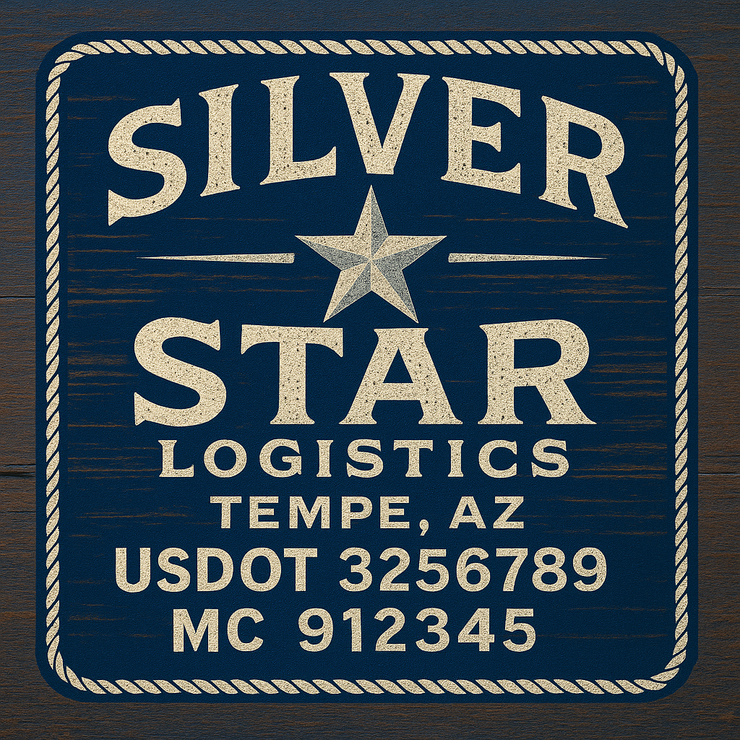 Trucking, Logistics, Transport Inspired Truck Door Lettering Decal Sticker Signs For Style & Compliance With USDOT, MC, GVW Or Any Regulation Number Lines (Set of 2)