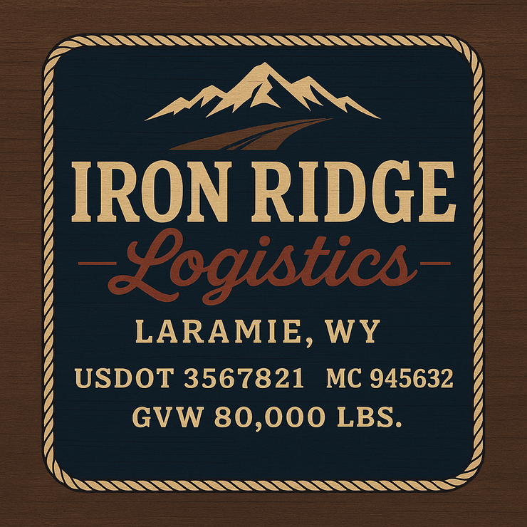 Trucking, Logistics, Transport Inspired Truck Door Lettering Decal Sticker Signs For Style & Compliance With USDOT, MC, GVW Or Any Regulation Number Lines (Set of 2)