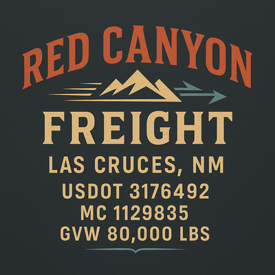 Trucking, Logistics, Transport Inspired Truck Door Lettering Decal Sticker Signs For Style & Compliance With USDOT, MC, GVW Or Any Regulation Number Lines (Set of 2)