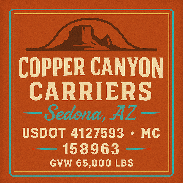 Trucking, Logistics, Transport Inspired Truck Door Lettering Decal Sticker Signs For Style & Compliance With USDOT, MC, GVW Or Any Regulation Number Lines (Set of 2)