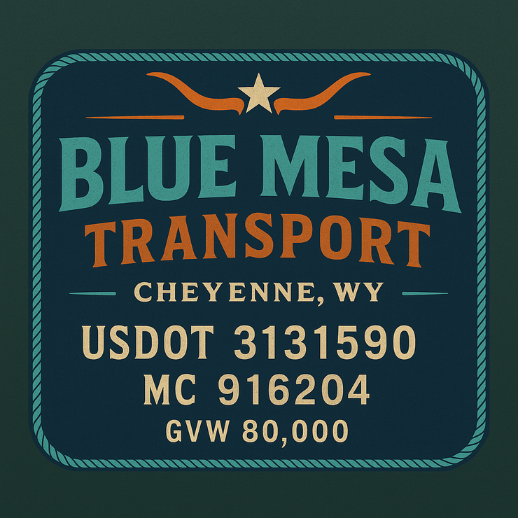 Trucking, Logistics, Transport Inspired Truck Door Lettering Decal Sticker Signs For Style & Compliance With USDOT, MC, GVW Or Any Regulation Number Lines (Set of 2)