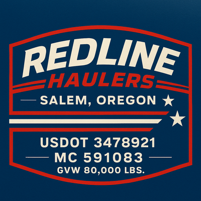 Trucking, Logistics, Transport Inspired Truck Door Lettering Decal Sticker Signs For Style & Compliance With USDOT, MC, GVW Or Any Regulation Number Lines (Set of 2)